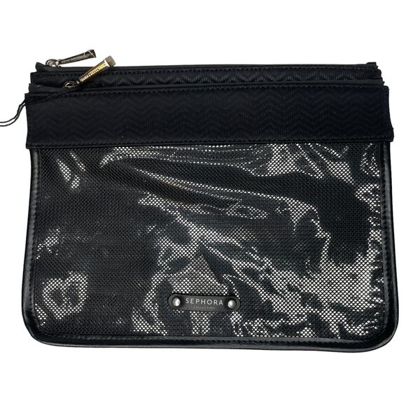 Sephora Collection Zipper Pouch Organizer Travel Duo Bag Duo New - Picture 1 of 11
